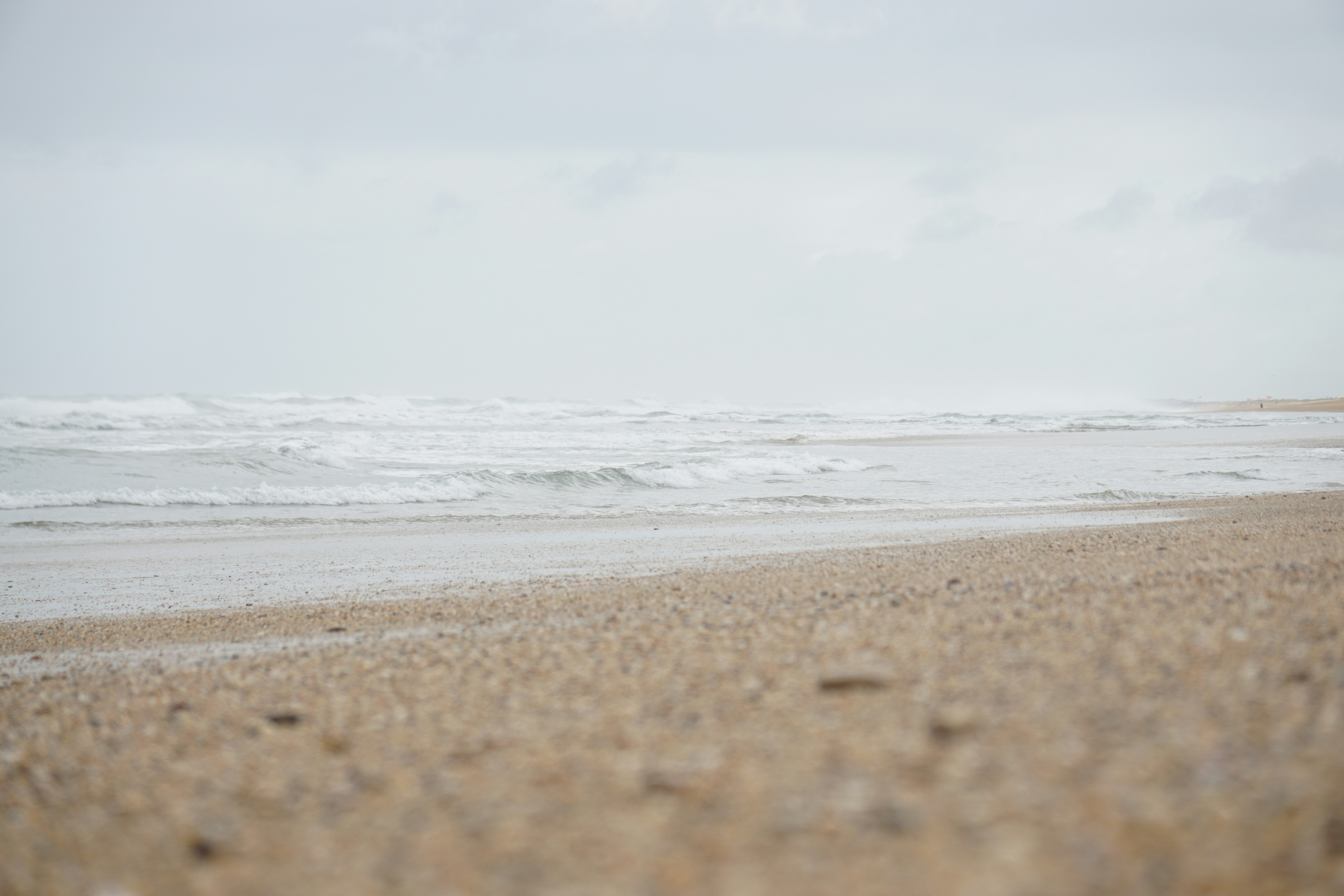 body of water across sea shore